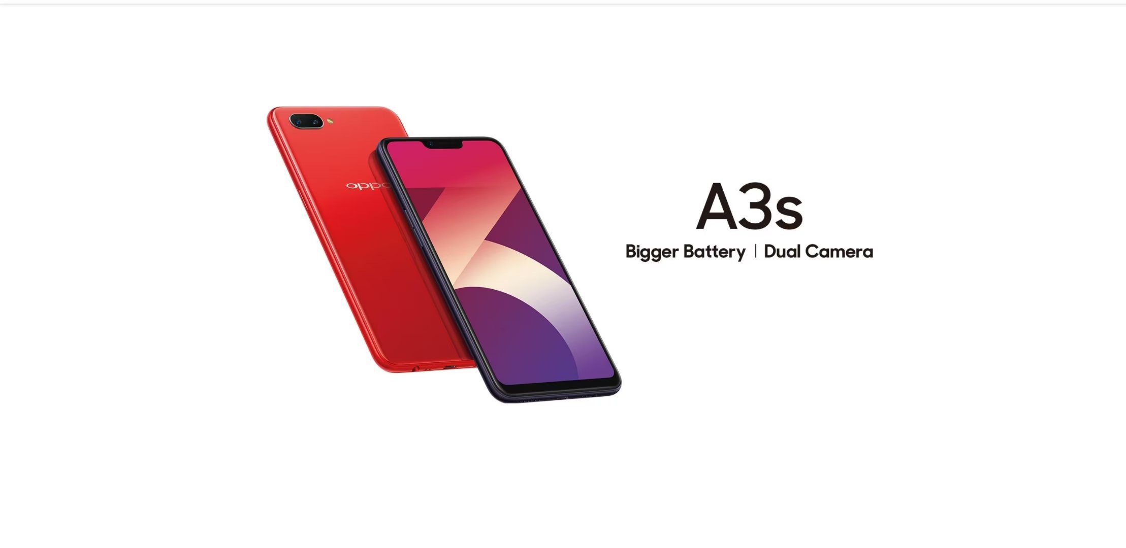 Oppo A3S 64GB + 4GB RAM – 4G LTE Dual SIM – 6.2-inch Display – Face Unlock Pink